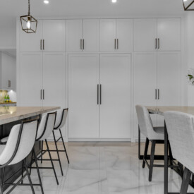 Modern-Kitchen White Custom Cabinet