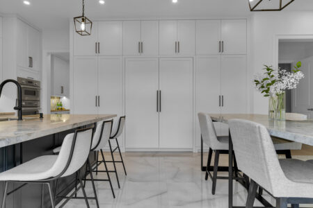 Modern-Kitchen White Custom Cabinet